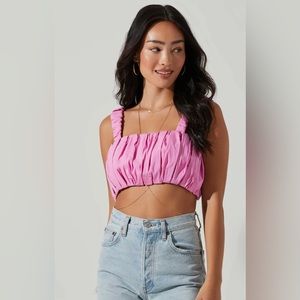 Boutique Sale! NWT! ASTR • DIAJA Square Neck Crop Top • SZ S • Retail $78